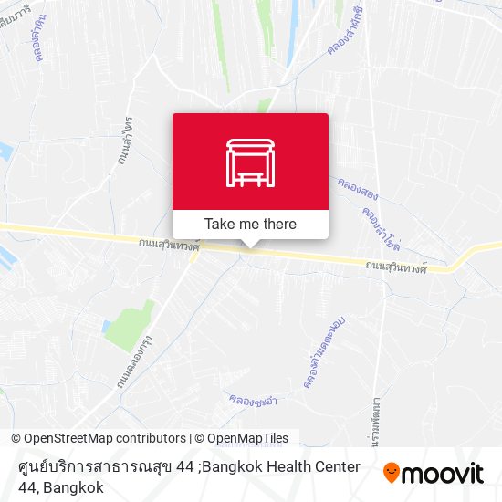 ศูนย์บริการสาธารณสุข 44 ;Bangkok Health Center 44 map