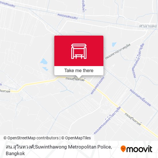 สน.สุวินทวงศ์;Suwinthawong Metropolitan Police map