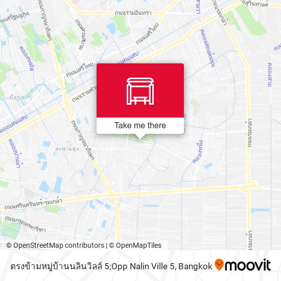 ตรงข้ามหมู่บ้านนลินวิลล์ 5;Opp Nalin Ville 5 map