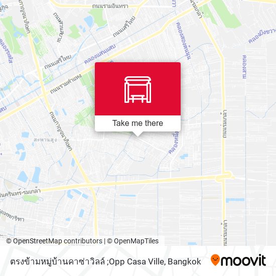 ตรงข้ามหมู่บ้านคาซ่าวิลล์ ;Opp Casa Ville map