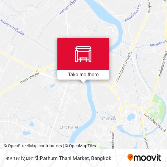 ตลาดปทุมธานี;Pathum Thani Market map