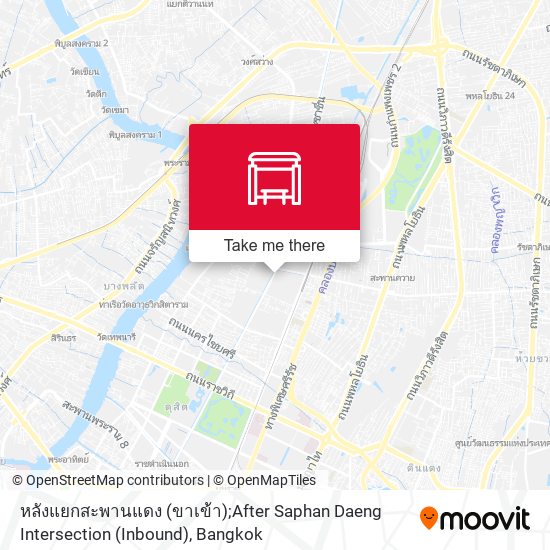 หลังแยกสะพานแดง (ขาเข้า);After Saphan Daeng Intersection (Inbound) map