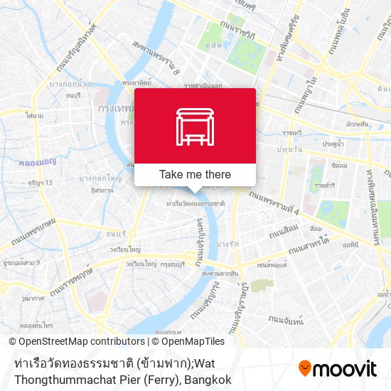 ท่าเรือวัดทองธรรมชาติ (ข้ามฟาก);Wat Thongthummachat Pier (Ferry) map