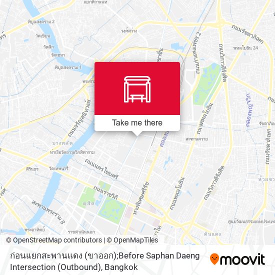 ก่อนแยกสะพานแดง (ขาออก);Before Saphan Daeng Intersection (Outbound) map