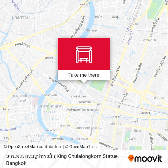 ลานพระบรมรูปทรงม้า;King Chulalongkorn Statue map