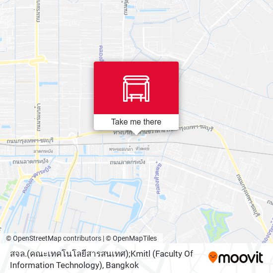 สจล.(คณะเทคโนโลยีสารสนเทศ);Kmitl (Faculty Of Information Technology) map