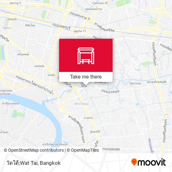 วัดใต้;Wat Tai map