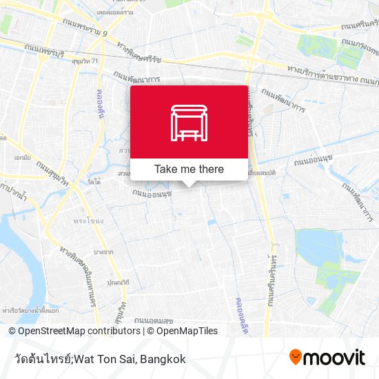 วัดต้นไทรย์;Wat Ton Sai map