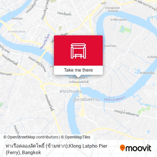 ท่าเรือคลองลัดโพธิ์ (ข้ามฟาก);Klong Latpho Pier (Ferry) map