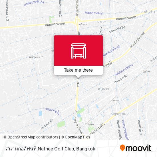 สนามกอล์ฟนที;Nathee Golf Club map