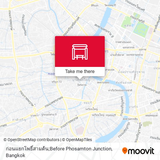 ก่อนแยกโพธิ์สามต้น;Before Phosamton Junction map