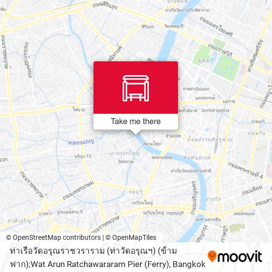 ท่าเรือวัดอรุณราชวราราม (ท่าวัดอรุณฯ) (ข้ามฟาก);Wat Arun Ratchawararam Pier (Ferry) map