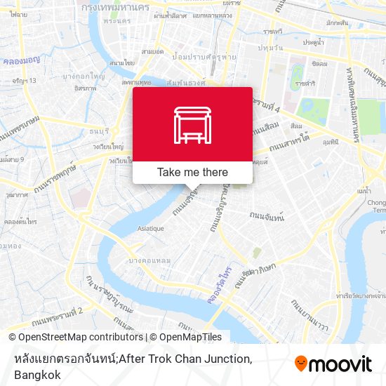 หลังแยกตรอกจันทน์;After Trok Chan Junction map