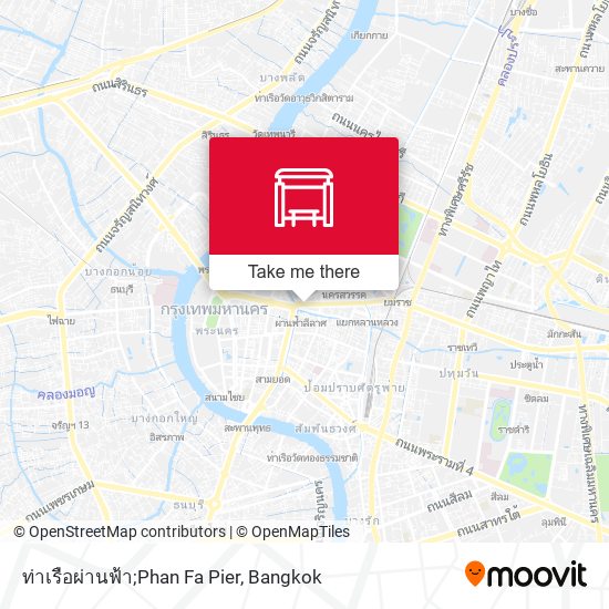 ท่าเรือผ่านฟ้า;Phan Fa Pier map