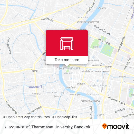 ม.ธรรมศาสตร์;Thammasat University map