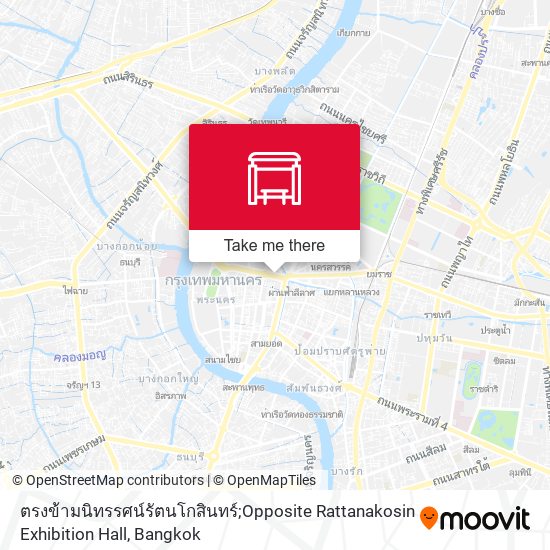 ตรงข้ามนิทรรศน์รัตนโกสินทร์;Opposite Rattanakosin Exhibition Hall map