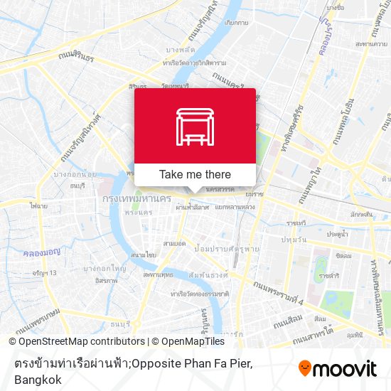 ตรงข้ามท่าเรือผ่านฟ้า;Opposite Phan Fa Pier map