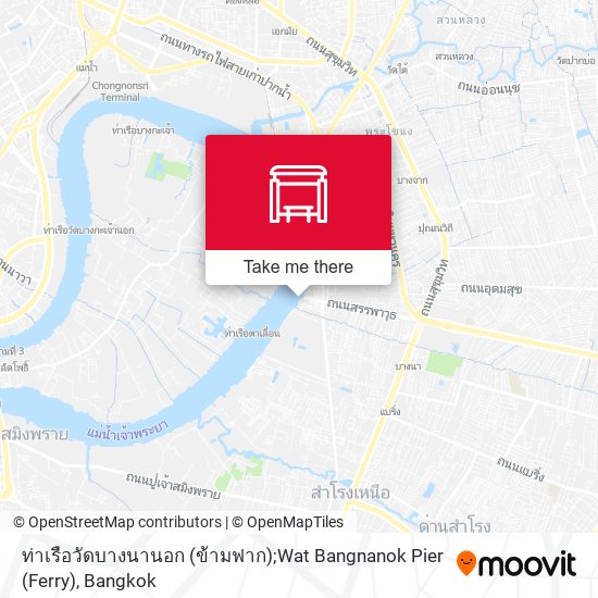 ท่าเรือวัดบางนานอก (ข้ามฟาก);Wat Bangnanok Pier (Ferry) map