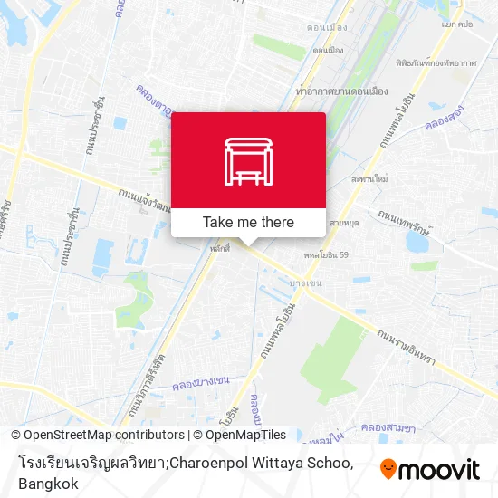 โรงเรียนเจริญผลวิทยา;Charoenpol Wittaya Schoo map