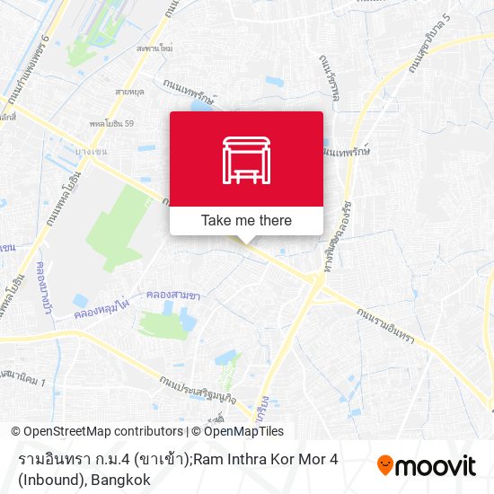 รามอินทรา ก.ม.4 (ขาเข้า);Ram Inthra Kor Mor 4 (Inbound) map