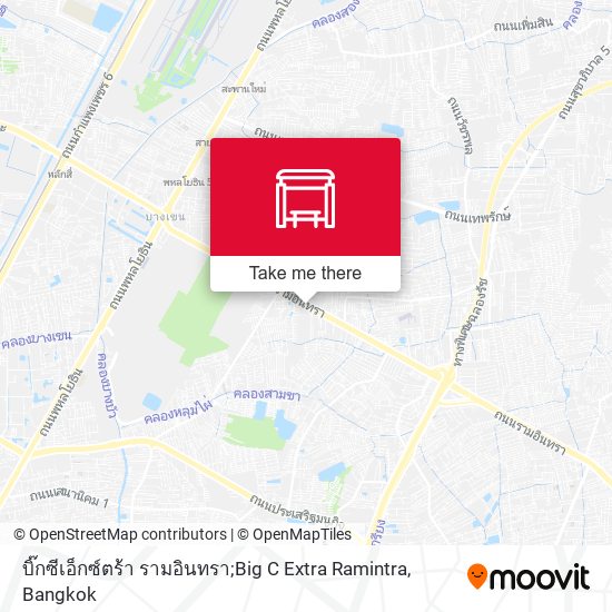 บิ๊กซีเอ็กซ์ตร้า รามอินทรา;Big C Extra Ramintra map