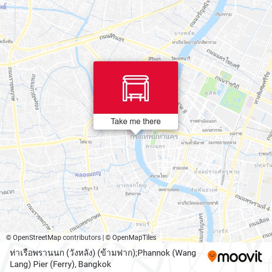 ท่าเรือพรานนก (วังหลัง) (ข้ามฟาก);Phannok (Wang Lang) Pier (Ferry) map