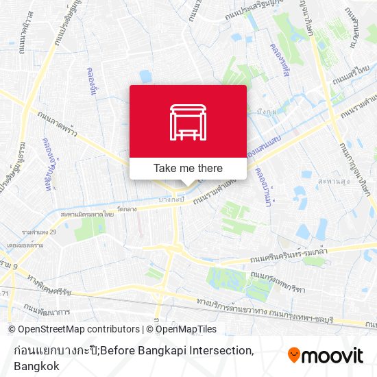 ก่อนแยกบางกะปิ;Before Bangkapi Intersection map