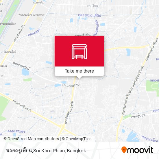 ซอยครูเพี้ยน;Soi Khru Phian map