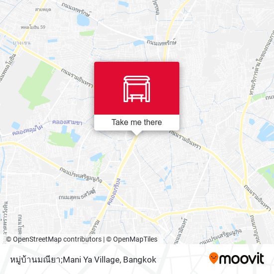 หมู่บ้านมณียา;Mani Ya Village map