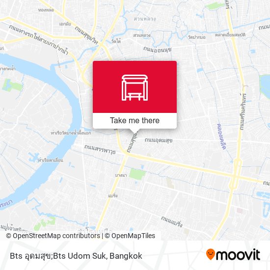 Bts อุดมสุข;Bts Udom Suk map