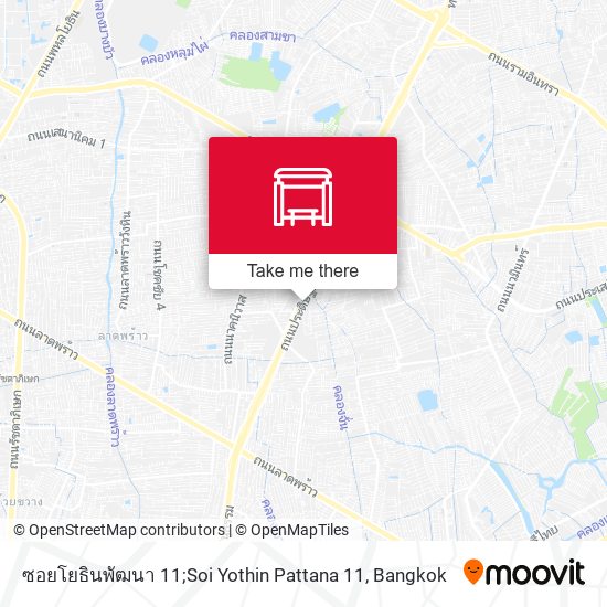 ซอยโยธินพัฒนา 11;Soi Yothin Pattana 11 map