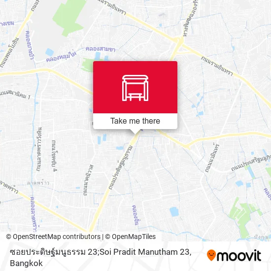 ซอยประดิษฐ์มนูธรรม 23;Soi Pradit Manutham 23 map