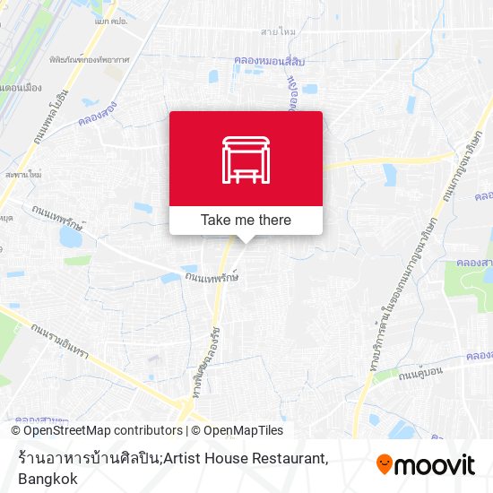 ร้านอาหารบ้านศิลปิน;Artist House Restaurant map