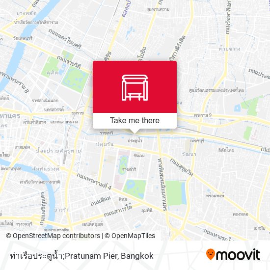 ท่าเรือประตูน้ำ;Pratunam Pier map