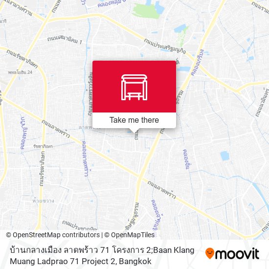 บ้านกลางเมือง ลาดพร้าว 71 โครงการ 2;Baan Klang Muang Ladprao 71 Project 2 map