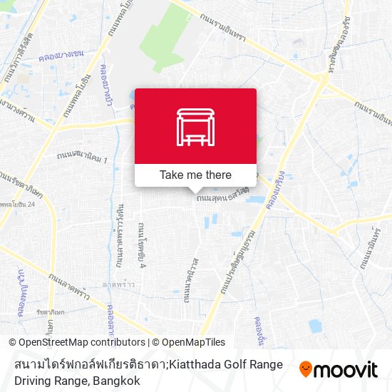 สนามไดร์ฟกอล์ฟเกียรติธาดา;Kiatthada Golf Range Driving Range map