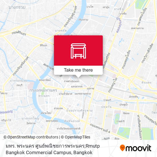 มทร. พระนคร ศูนย์พณิชยการพระนคร;Rmutp Bangkok Commercial Campus map