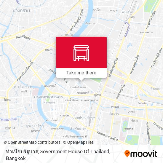 ทำเนียบรัฐบาล;Government House Of Thailand map
