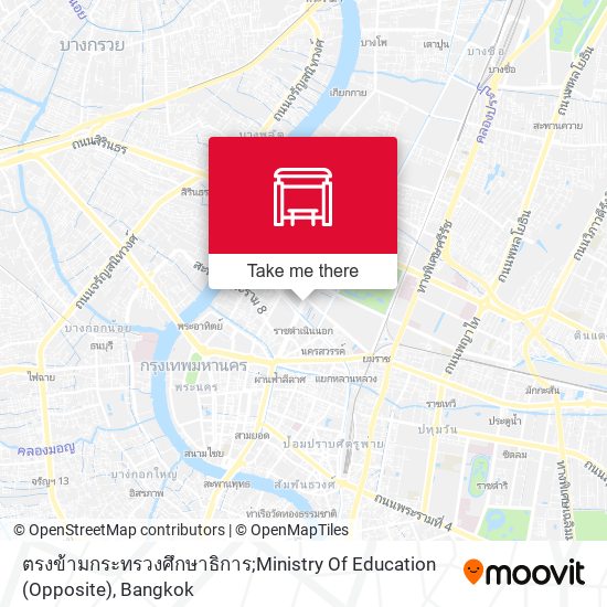 ตรงข้ามกระทรวงศึกษาธิการ;Ministry Of Education (Opposite) map