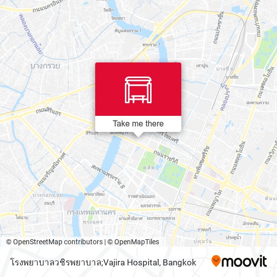 โรงพยาบาลวชิรพยาบาล;Vajira Hospital map