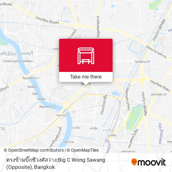 ตรงข้ามบิ๊กซีวงศ์สว่าง;Big C Wong Sawang (Opposite) map