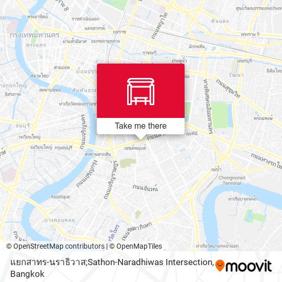 แยกสาทร-นราธิวาส;Sathon-Naradhiwas Intersection map