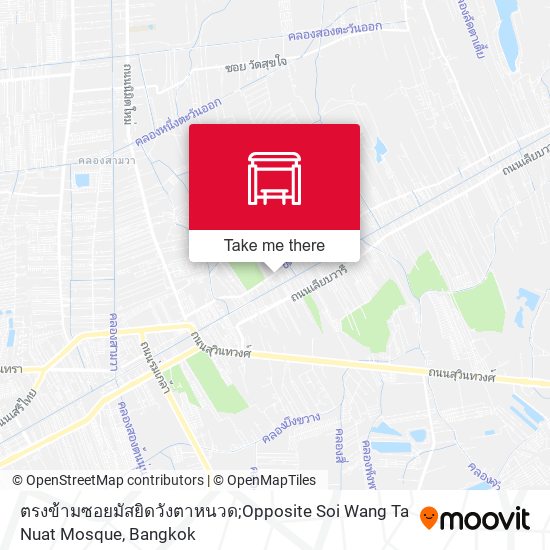 ตรงข้ามซอยมัสยิดวังตาหนวด;Opposite Soi Wang Ta Nuat Mosque map