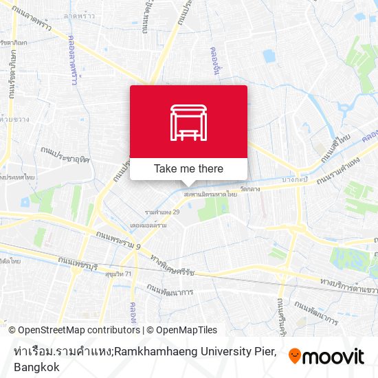 ท่าเรือม.รามคำแหง;Ramkhamhaeng University Pier map