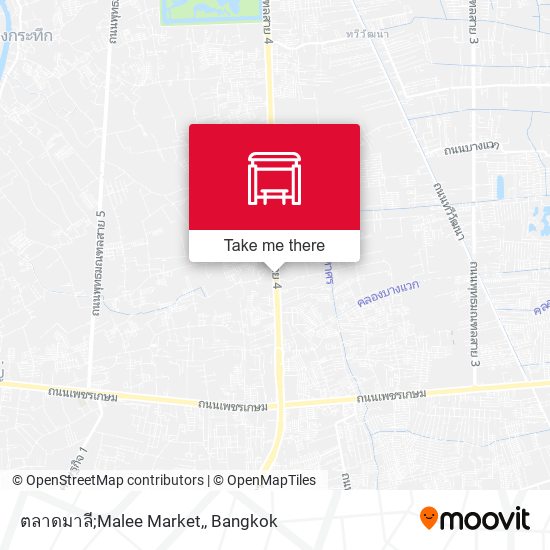 ตลาดมาลี;Malee Market, map