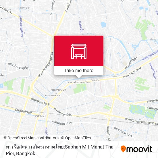 ท่าเรือสะพานมิตรมหาดไทย;Saphan Mit Mahat Thai Pier map