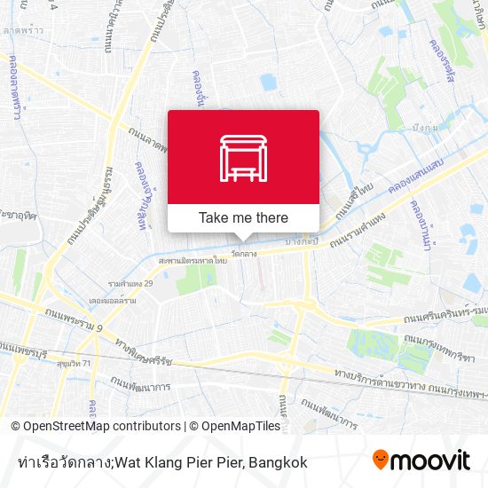 ท่าเรือวัดกลาง;Wat Klang Pier Pier map