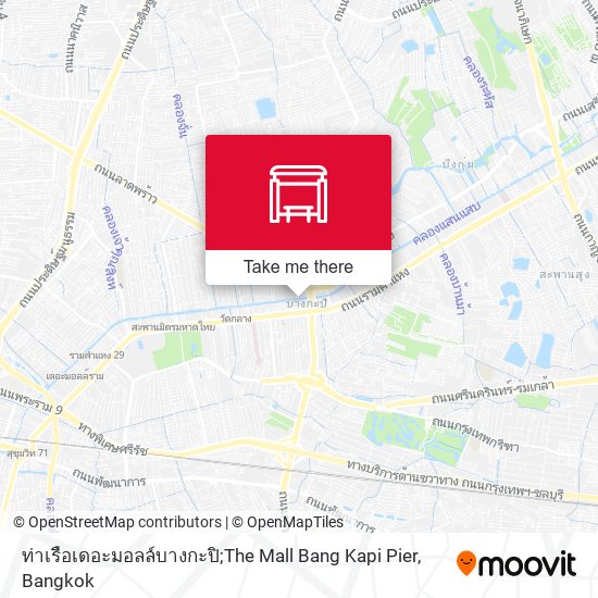 ท่าเรือเดอะมอลล์บางกะปิ;The Mall Bang Kapi Pier map