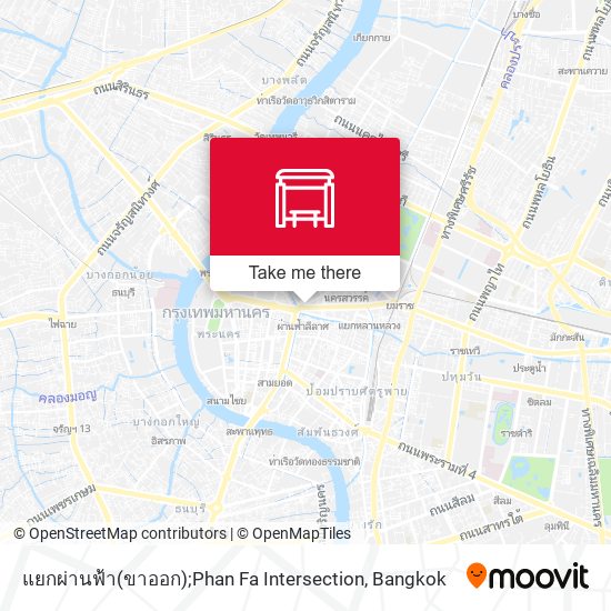 แยกผ่านฟ้า(ขาออก);Phan Fa Intersection map