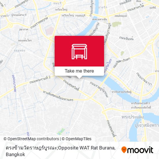ตรงข้ามวัดราษฎร์บูรณะ;Opposite WAT Rat Burana map